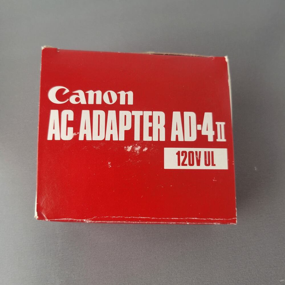 Canon AC Adapter AD-4 II 120V UL Power Supply 4.5V 600mA Charger Original  Box